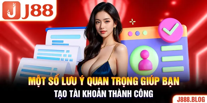 Một số lưu ý quan trọng giúp bạn tạo tài khoản thành công